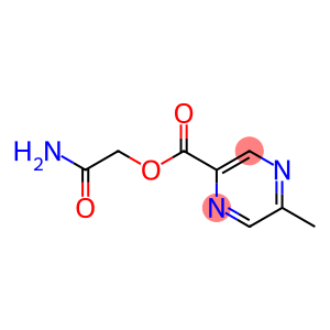 Pyrazinecarboxylic acid, 5-methyl-, 2-amino-2-oxoethyl ester (9CI)