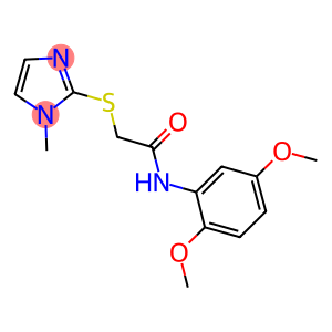 N-(2,5-dimethoxyphenyl)-2-[(1-methyl-1H-imidazol-2-yl)sulfanyl]acetamide