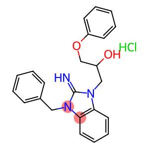 1H-Benzimidazole-1-ethanol, 2,3-dihydro-2-imino-alpha-(phenoxymethyl)-3-(phenylmethyl)- monohydrochloride