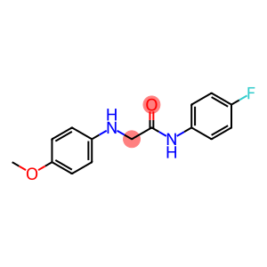 N-(4-fluorophenyl)-2-(4-methoxyanilino)acetamide