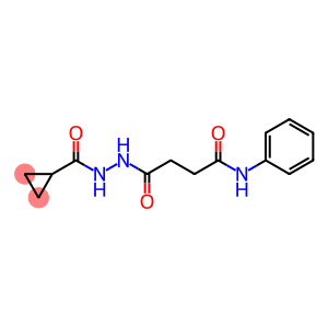 4-[2-(cyclopropylcarbonyl)hydrazino]-4-oxo-N-phenylbutanamide