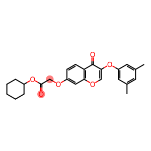 cyclohexyl {[3-(3,5-dimethylphenoxy)-4-oxo-4H-chromen-7-yl]oxy}acetate