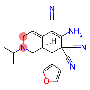 6-amino-8-(3-furyl)-2-isopropyl-2,3,8,8a-tetrahydro-5,7,7(1H)-isoquinolinetricarbonitrile