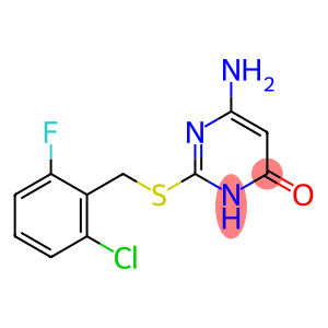 6-Amino-2-{[(2-chloro-6-fluorophenyl)methyl]sulfanyl}-3H-pyrimidin-4-one