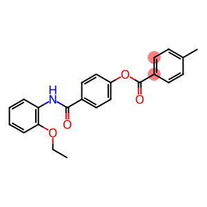 Benzoic acid, 4-methyl-, 4-[[(2-ethoxyphenyl)amino]carbonyl]phenyl ester