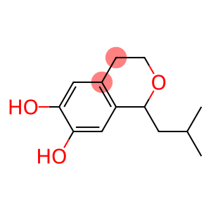 1H-2-Benzopyran-6,7-diol, 3,4-dihydro-1-(2-methylpropyl)- (9CI)