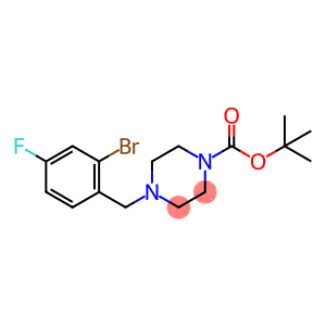 tert-Butyl 4-(2-bromo-4-fluorobenzyl)-piperazine-1-carboxylate