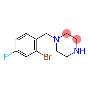 1-[(2-bromo-4-fluorophenyl)methyl]piperazine