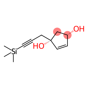 4-Cyclopentene-1,3-diol, 1-[3-(trimethylsilyl)-2-propynyl]-, (1R,3S)- (9CI)