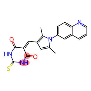 5-{[2,5-dimethyl-1-(6-quinolinyl)-1H-pyrrol-3-yl]methylene}-2-thioxodihydro-4,6(1H,5H)-pyrimidinedione