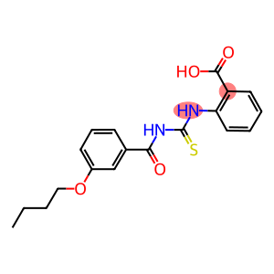 2-[[[(3-BUTOXYBENZOYL)AMINO]THIOXOMETHYL]AMINO]-BENZOIC ACID