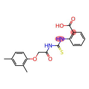 2-[[[[(2,4-DIMETHYLPHENOXY)ACETYL]AMINO]THIOXOMETHYL]AMINO]-BENZOIC ACID