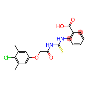 BENZOIC ACID, 2-[[[[(4-CHLORO-3,5-DIMETHYLPHENOXY)ACETYL]AMINO]THIOXOMETHYL]AMINO]-