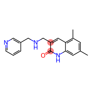 5,7-DIMETHYL-3-([(PYRIDIN-3-YLMETHYL)-AMINO]-METHYL)-1H-QUINOLIN-2-ONE