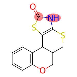 3,5a,6,11b-tetrahydro-2H,5H-chromeno[4,3:4,5]thiopyrano[2,3-d]thiazol-2-one
