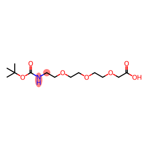 5,8,11-Trioxa-2-azatridecanedioic acid 1-(1,1-dimethylethyl) ester