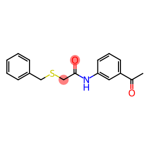 N-(3-acetylphenyl)-2-(benzylsulfanyl)acetamide