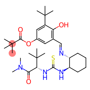 3-[[[(1R,2R)-2-[[[[(1S)-1-[(二甲氨基)羰基]-2,2-二甲基丙基]氨基]硫代甲基]氨基]环己基]亚氨基]甲基]-5-(1,1-二甲基乙基)-4-羟基苯基 2,2-二甲基丙酸酯