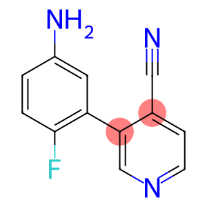 4-Pyridinecarbonitrile,  3-(5-amino-2-fluorophenyl)-