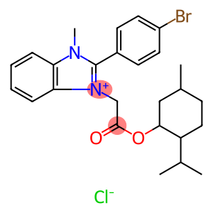 2-(4-Bromophenyl)-1-(2-((2-isopropyl-5-methylcyclohexyl)oxy)-2-oxoethyl)-3-methyl-1h-benzo[d]imidazol-3-ium chloride