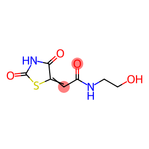 Acetamide, 2-(2,4-dioxo-5-thiazolidinylidene)-N-(2-hydroxyethyl)- (9CI)