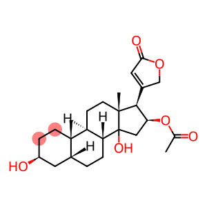 (3S,5R,8R,9S,10S,13R,14S,16S,17R)-3,14-dihydroxy-10,13-dimethyl-17-(5-oxo-2,5-dihydrofuran-3-yl)hexadecahydro-1H-cyclopenta[a]phenanthren-16-yl acetate