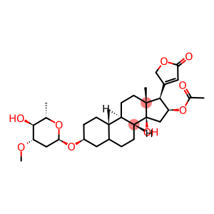 (3-beta,5-beta,16-beta)-hexopyranosyl)oxy)-14-hydroxy