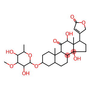 3β-[(6-Deoxy-3-O-methyl-D-galactopyranosyl)oxy]-12β,14-dihydroxy-11-oxo-5β-card-20(22)-enolide