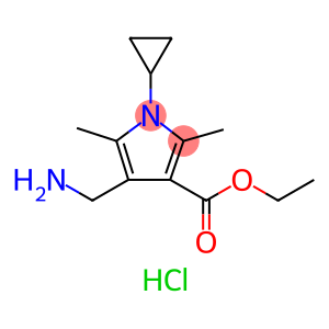 ETHYL 4-(AMINOMETHYL)-1-CYCLOPROPYL-2,5-DIMETHYL-1H-PYRROLE-3-CARBOXYLATE HYDROCHLORIDE