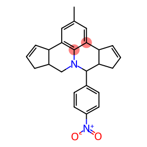 7-{4-nitrophenyl}-2-methyl-3b,6,6a,7,9,9a,10,12a-octahydrocyclopenta[c]cyclopenta[4,5]pyrido[3,2,1-ij]quinoline