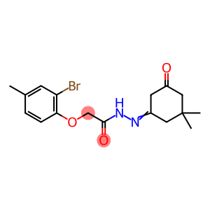 Acetic acid, 2-(2-bromo-4-methylphenoxy)-, 2-(3,3-dimethyl-5-oxocyclohexylidene)hydrazide