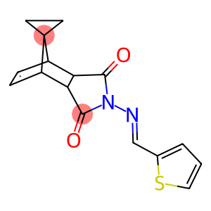 4-[(2-thienylmethylene)amino]-spiro(4-azatricyclo[5.2.1.0~2,6~]dec-8-ene-10,1'-cyclopropane)-3,5-dione