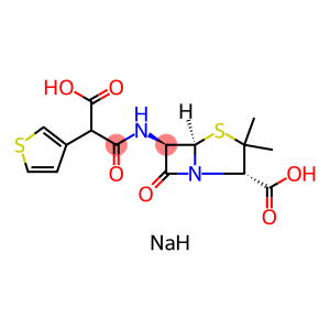 (2S,5R,6R)-6-[[(2R)-CARBOXY-3-THIENYLACETYL]AMINO]-3,3-DIMETHYL-7-OXO-4-THIA-1-AZABICYCLO[3.2.0]HEPTANE-2-CARBOXYLIC ACID DISODIUM SALT