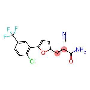 (E)-3-(5-(2-chloro-5-(trifluoromethyl)phenyl)furan-2-yl)-2-cyanoacrylamide