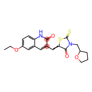 (Z)-5-((6-ethoxy-2-oxo-1,2-dihydroquinolin-3-yl)methylene)-3-((tetrahydrofuran-2-yl)methyl)-2-thioxothiazolidin-4-one