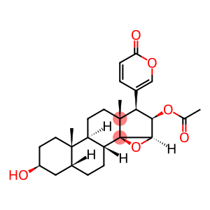 (3beta,5beta,15beta,16beta)-16-(acetyloxy)-3-hydroxy-14,15-epoxybufa-20,22-dienolide