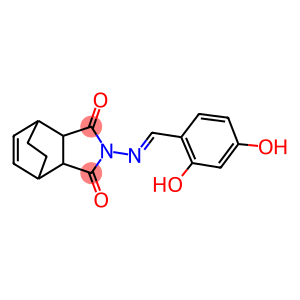 4-[(2,4-dihydroxybenzylidene)amino]-4-azatricyclo[5.2.2.0~2,6~]undec-8-ene-3,5-dione