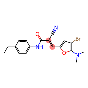 2-Propenamide,  3-[4-bromo-5-(dimethylamino)-2-furanyl]-2-cyano-N-(4-ethylphenyl)-