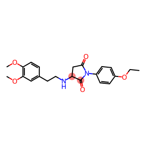 3-{[2-(3,4-dimethoxyphenyl)ethyl]amino}-1-(4-ethoxyphenyl)-2,5-pyrrolidinedione