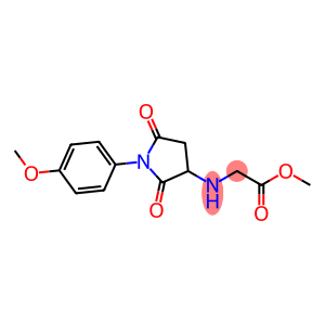 Glycine, N-[1-(4-methoxyphenyl)-2,5-dioxo-3-pyrrolidinyl]-, methyl ester