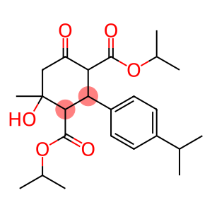 1,3-Cyclohexanedicarboxylic acid, 4-hydroxy-4-methyl-2-[4-(1-methylethyl)phenyl]-6-oxo-, 1,3-bis(1-methylethyl) ester