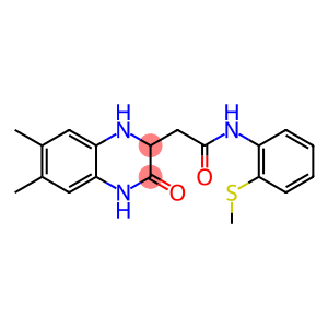 2-(6,7-dimethyl-3-oxo-1,2,3,4-tetrahydroquinoxalin-2-yl)-N-(2-(methylthio)phenyl)acetamide