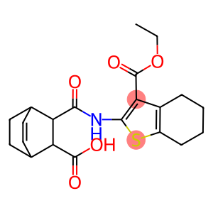 3-({[3-(ethoxycarbonyl)-4,5,6,7-tetrahydro-1-benzothien-2-yl]amino}carbonyl)bicyclo[2.2.2]oct-5-ene-2-carboxylic acid