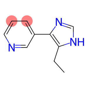 Pyridine,  3-(5-ethyl-1H-imidazol-4-yl)-  (9CI)