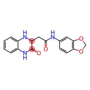 2-Quinoxalineacetamide, N-1,3-benzodioxol-5-yl-1,2,3,4-tetrahydro-3-oxo-