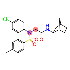 N-bicyclo[2.2.1]hept-2-yl-2-{4-chloro[(4-methylphenyl)sulfonyl]anilino}acetamide