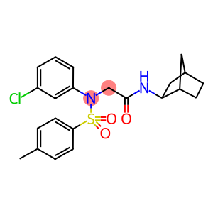 N-bicyclo[2.2.1]hept-2-yl-2-[3-chloro-4-methyl(phenylsulfonyl)anilino]acetamide