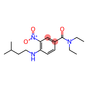 Benzamide, N,N-diethyl-4-[(3-methylbutyl)amino]-3-nitro-