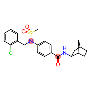 N-bicyclo[2.2.1]hept-2-yl-4-[(2-chlorobenzyl)(methylsulfonyl)amino]benzamide