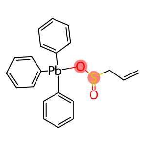 Triphenyl[(2-propenylsulfinyl)oxy]plumbane